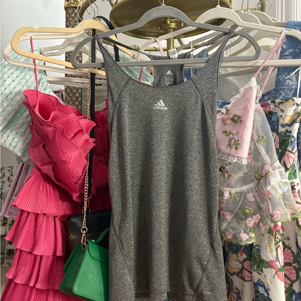 Adidas Heather Gray Climalite Tank